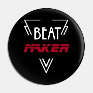 Beat Maker Design Music Producer Perfect Gift (WhiteFont) Pin