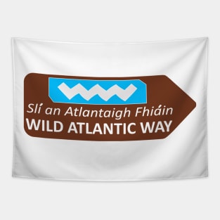 Wild Atlatic Way sign Tapestry