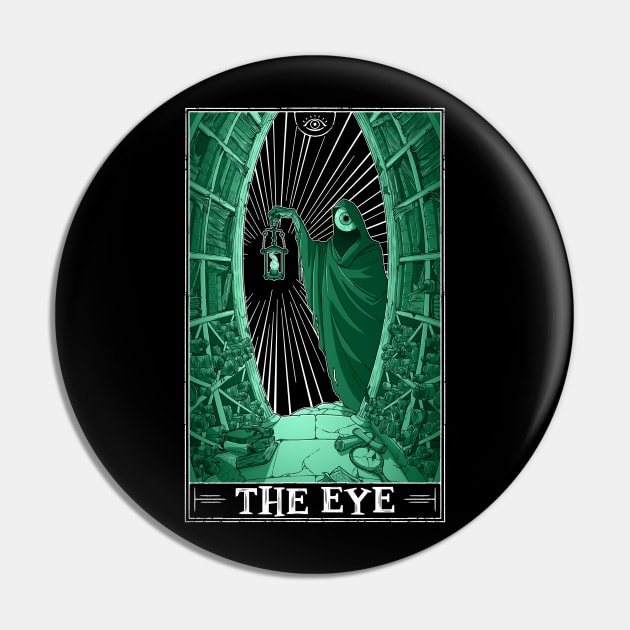 The Eye Tarotesque (dark) Pin by Rusty Quill