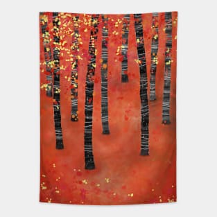 Aspen Birch Tree Forest Tapestry