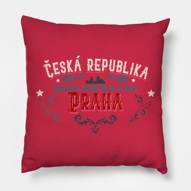 Ceska Republika Praha Pillow by SpaceWiz95