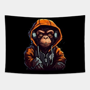 Cyberpunk Monkey Tapestry