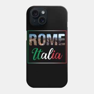 View from the roof of St. Peter's basilica in Vatican, Rome, Italy Phone Case