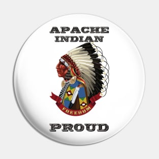 Apache Indian Proud Pin