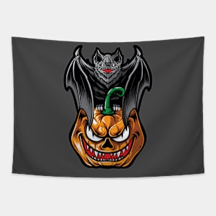 halloween pumpkin - v1 Tapestry