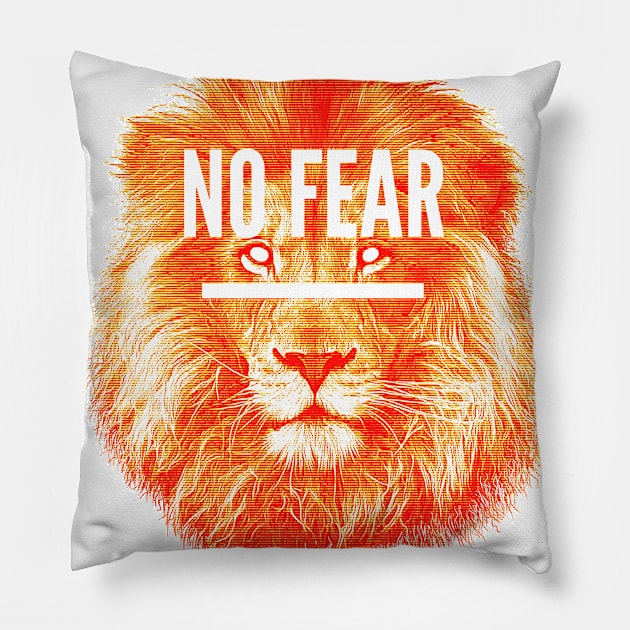 No Fear! Pillow by Krobilad