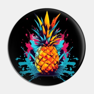 Juicy Pineapple Fruit Summer Splash Pin