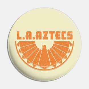 LA Aztecs Distressed and Shadow Pin