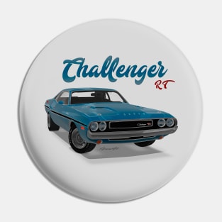 Challenger RT Blue front Pin