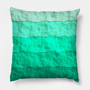 GREEN GRADIENT  TEXTURED MODERN TRENDY PATTERN Pillow