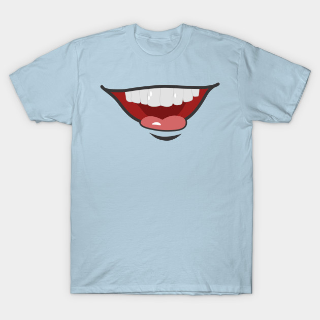 Disover Cartoon Mouths Face - Face Masks - T-Shirt