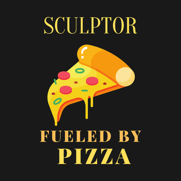 Pizza fueled sculptor by SnowballSteps