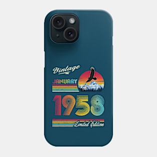 January 1958 Birthday Phone Case