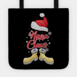 Santa Nana Claus Merry Christmas Matching Family Group Tote