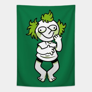 Green Weirdo Tapestry