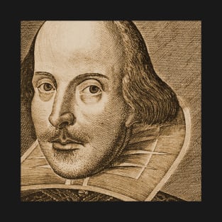 Shakespeare Droeshout Engraving Portrait T-Shirt