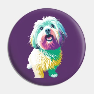 Coton de Tulear Pop Art - Dog Lover Gifts Pin