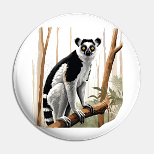 Ruffed Lemur Pin