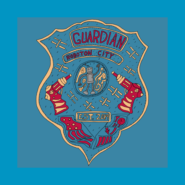 Guardian - Robotron City Badge by Soundtrack Alley