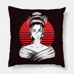 Japanese Geisha Pillow