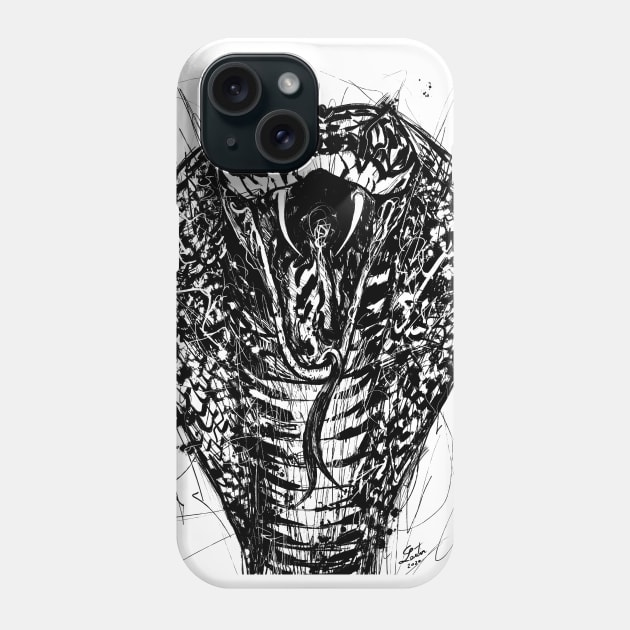 COBRA ink portrait Phone Case by lautir