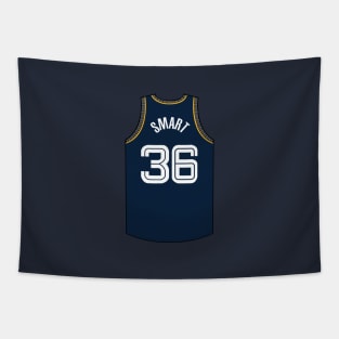 Marcus Smart Memphis Jersey Dark Blue Qiangy Tapestry