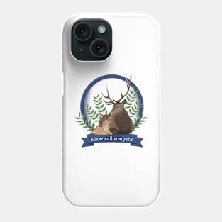 Papa deer and his fawn Phone Case