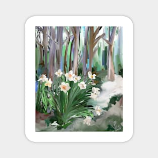 Narcissus in the Forest Magnet