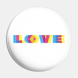 CMYK Colorful Love Pin