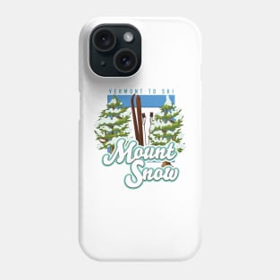 Mount Snow Vermont Ski logo Phone Case