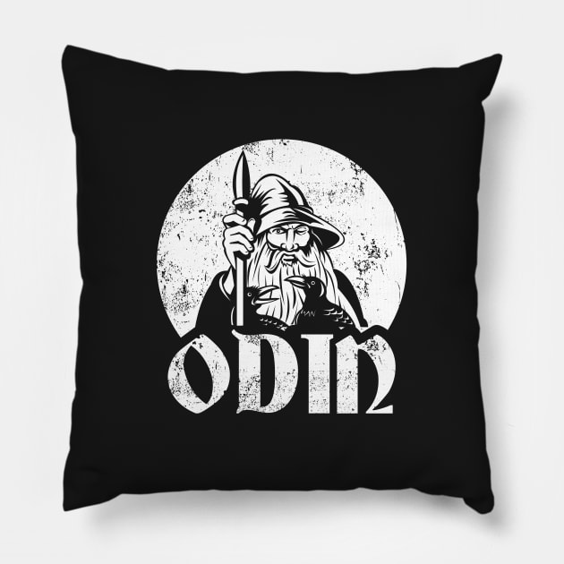 Mystic Odin Wanderer Viking Norse Valhalla Edda Ragnar Shirt Pillow by stearman