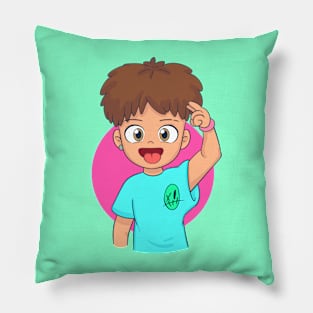 Boy aesthetic "stay cool" 5 fluor t-shirt Pillow