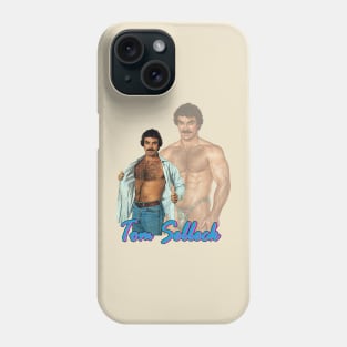 Tom Selleck Retro Fade 80s Phone Case