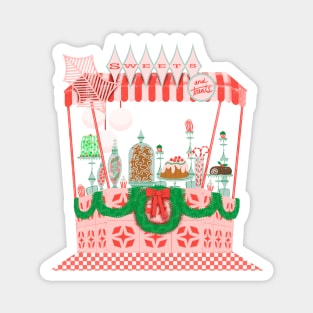 Mod Christmas Sweets and Treats Stand Magnet