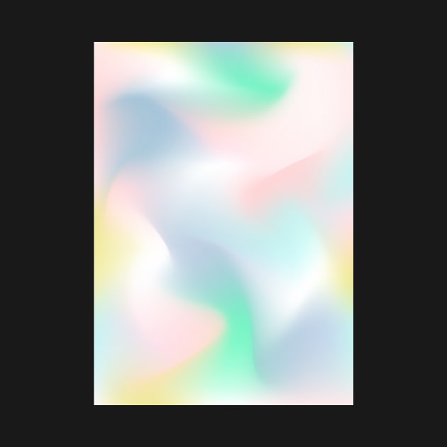 Rainbow Abstract (Soft Pastel) by Blue-Banana