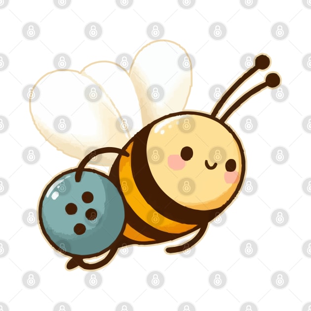 cute bee carrying a bowling ball by fikriamrullah