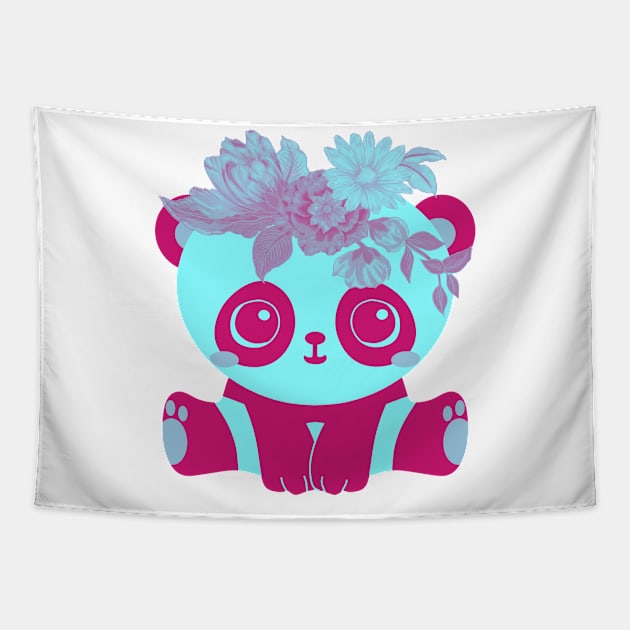 Duotone panda Tapestry by P-ashion Tee