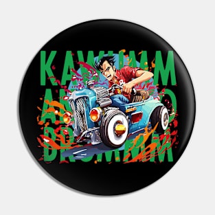 Manga Car Racer Pin