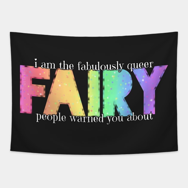 Fabulously Queer Fairy Tapestry by Art by Veya