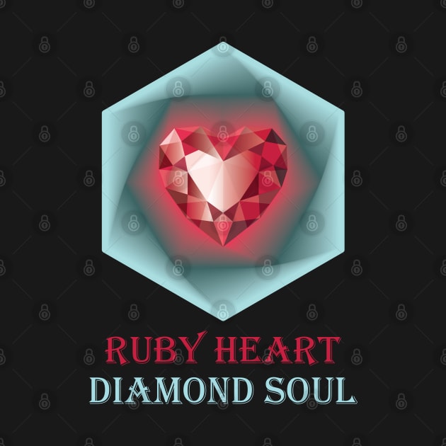 Ruby heart and Diamond soul. by voloshendesigns