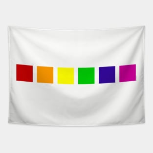 Minimalistic Pride Flag Colors - Proudly Celebrate LGBT Tapestry
