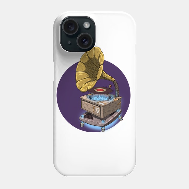 Gramophone Phone Case by wooartsd