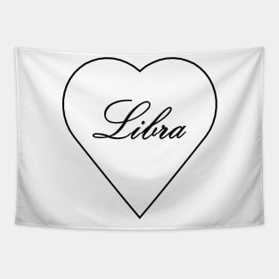 Libra Zodiac Heart Tapestry