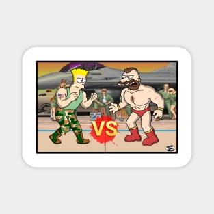 Street Fighter Guile vs Zangief Fight! Magnet