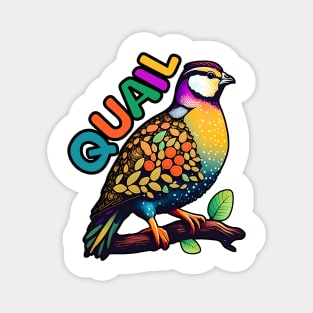 Animal Alphabet - Q for Quail Magnet