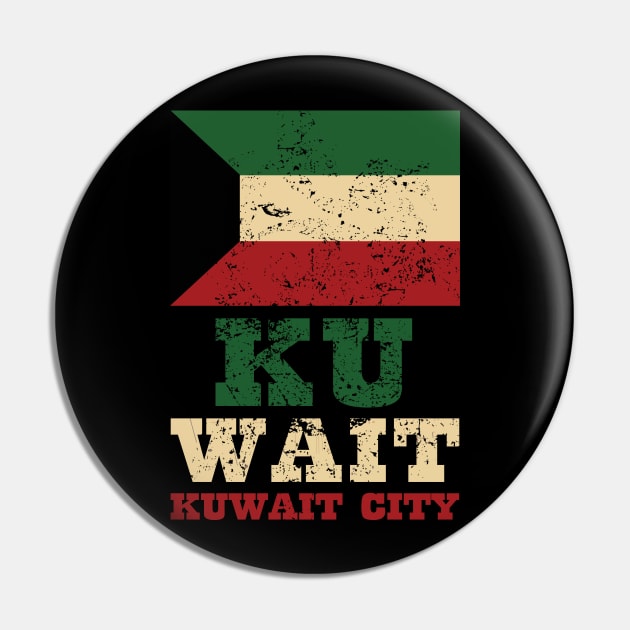 Flag of Kuwait Pin by KewaleeTee