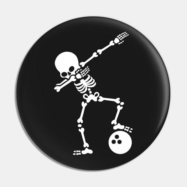 Dab skeleton dabbing bowling ball Pin by LaundryFactory