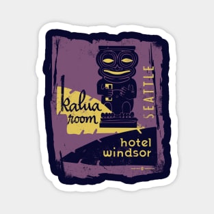 Vintage Kalua Room Seattle Hotel Windsor Magnet