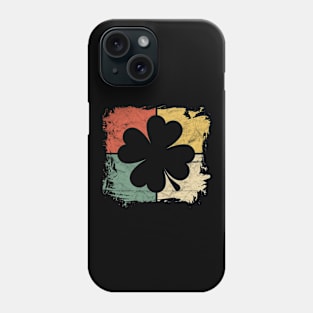 Square Vintage Clovers Gift St Patricks Day Lucky Paddy's Phone Case