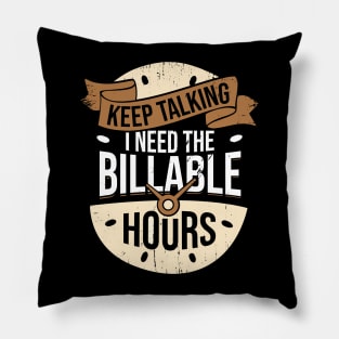 Funny Lawyer Attorney Advocate Gift Pillow